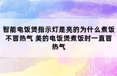 智能电饭煲指示灯是亮的为什么煮饭不冒热气 美的电饭煲煮饭时一直冒热气